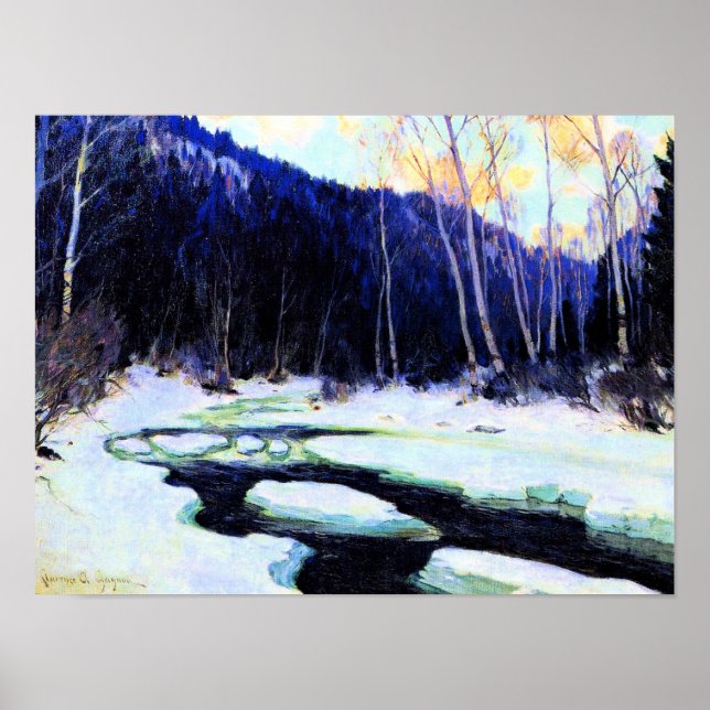 Gagnon - River Thaw, fine art Poster (Front)