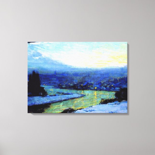 Gagnon - Twilight, fine art painting Canvas Print (Front)