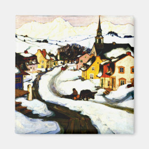 Gagnon - Village in the Laurentian Mountains Magnet