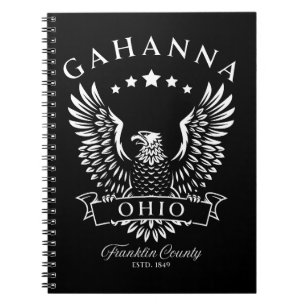 Gahanna Franklin County Ohio Vintage Eagle Notebook
