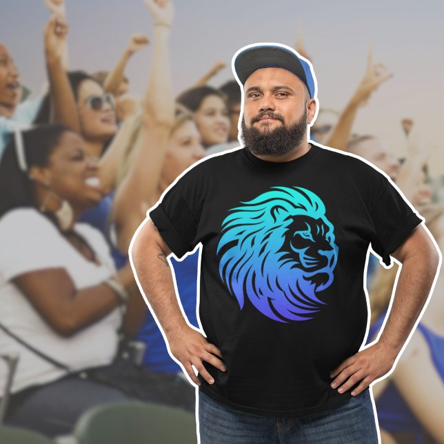 Gahanna Lions Blue Gradient T-Shirt (Creator Uploaded)