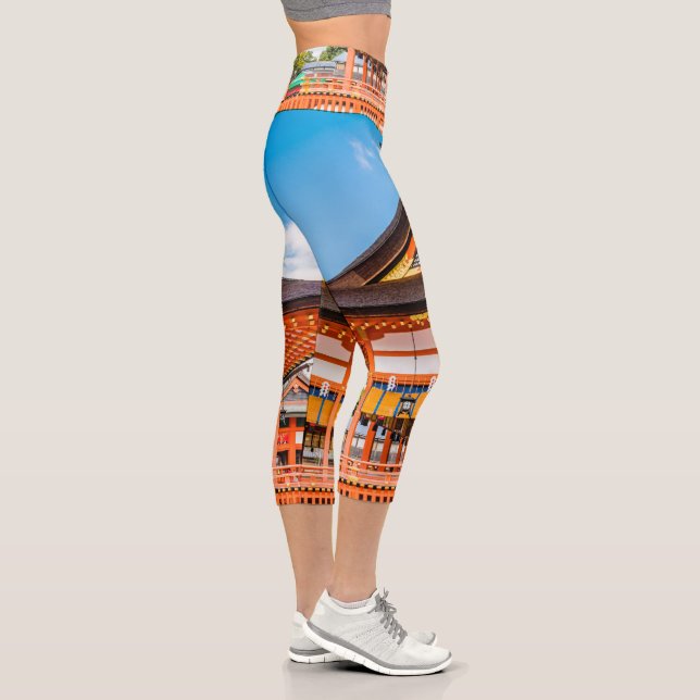 Gai-Haiden, Fushimi Inari-Taisha shrine, Kyoto #2 Capri Leggings (Right)
