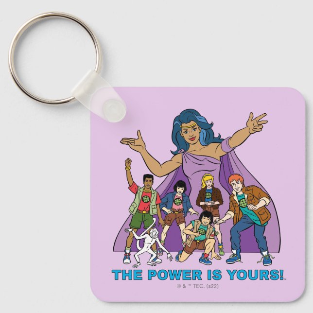 Gaia and the Planeteers Graphic Key Ring (Front)