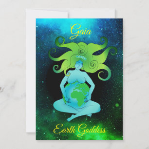 Gaia Earth Goddess Greeting Card 