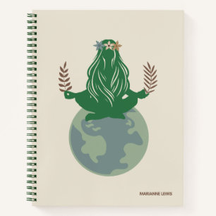 Gaia Earth Goddess, Mother Earth, Planet Earth Notebook