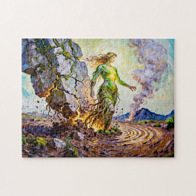 Gaia Goddess of Earth from Greek Mythology Jigsaw Puzzle (Horizontal)