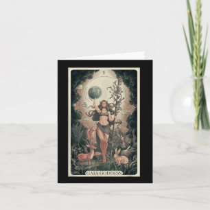Gaia Greek Goddess Mother Earth Day Nature Lover T Card