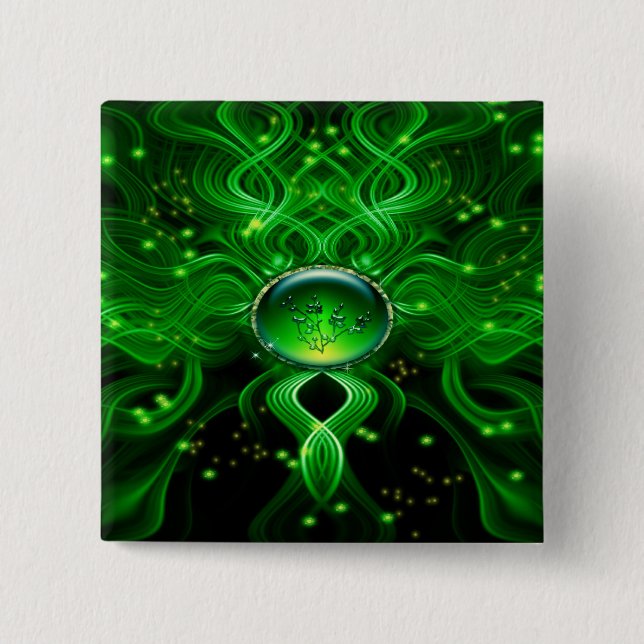 Gaia's Life Stream 15 Cm Square Badge (Front)