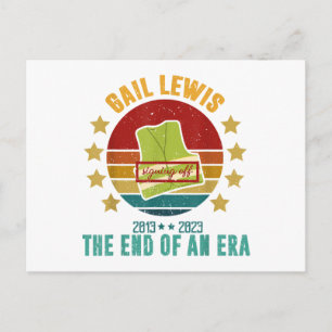 Gail Lewis, We Salute You, The End Of An Era Signi Postcard
