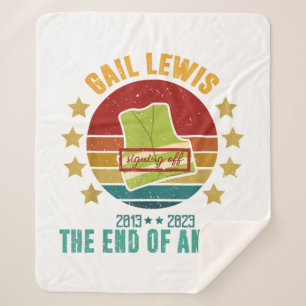 Gail Lewis, We Salute You, The End Of An Era Signi Sherpa Blanket