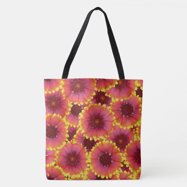 Gaillardia Seamless Pattern Tote Bag (Front)