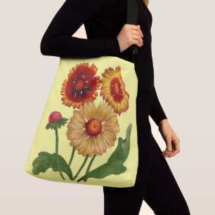 gaillardias flowers print crossbody bag