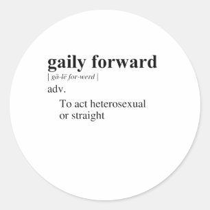 GAILY FORWARD CLASSIC ROUND STICKER