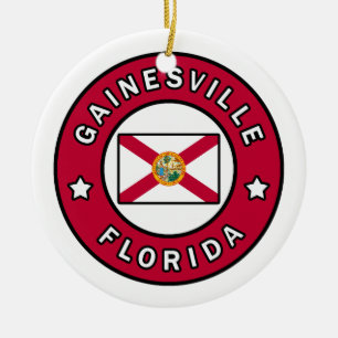 Gainesville Florida Ceramic Tree Decoration