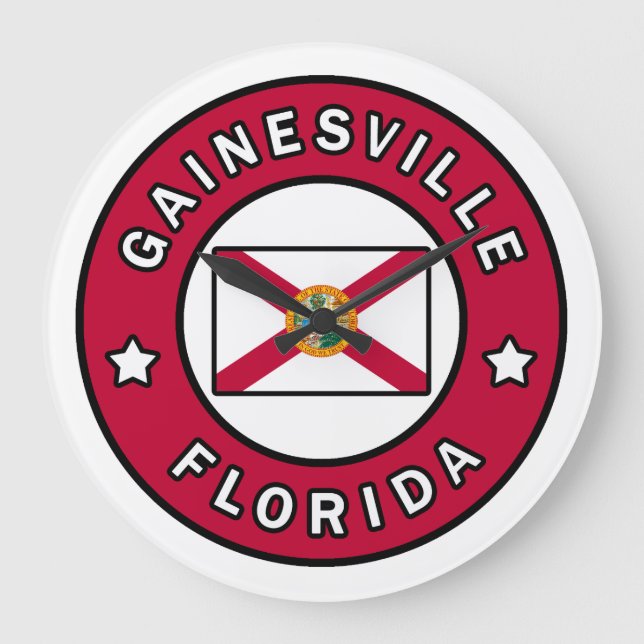 Gainesville Florida Large Clock (Front)