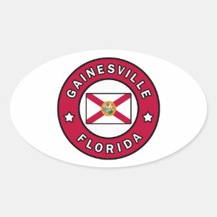 Gainesville Florida Oval Sticker