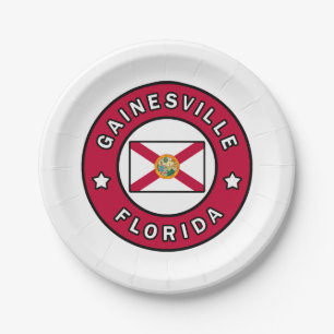 Gainesville Florida Paper Plate