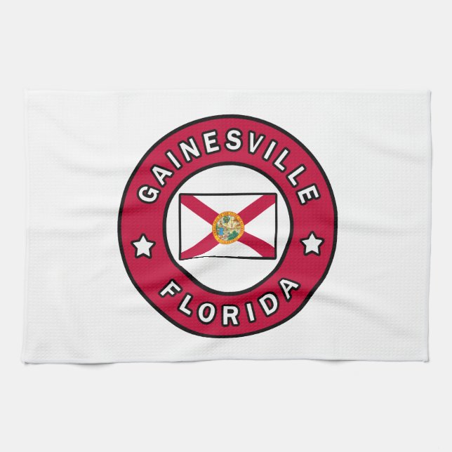 Gainesville Florida Tea Towel (Horizontal)