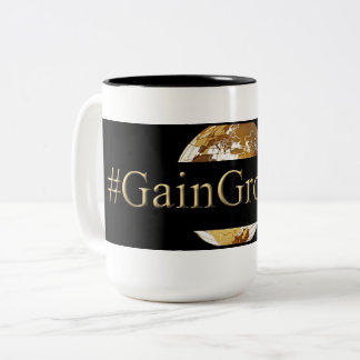 #GAINGROUNDS (TM) Two-Tone COFFEE MUG