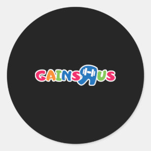 Gains R Us Classic Round Sticker