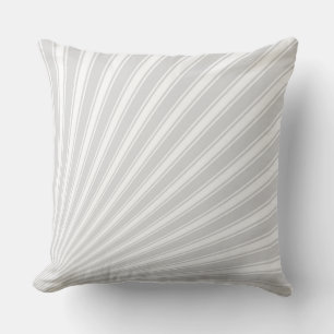 Gainsboro Funky Sun Rays Background Cushion