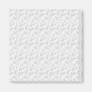 Gainsboro, Porcelain, White Smoke dot Design Magnet