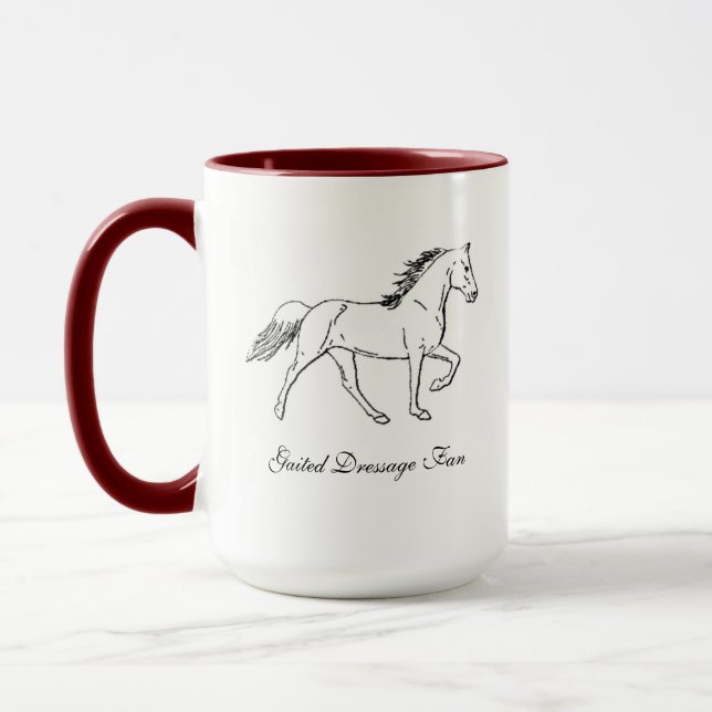 Gaited Dressage Fan Mug (Left)