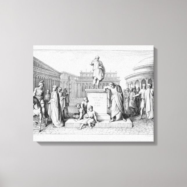 Gaius Gracchus Weeping Before his Father's Canvas Print (Front)
