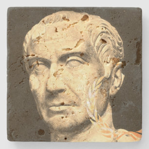 Gaius Iulius Caesar – Gaius Julius Cäsar – Shabby Stone Coaster