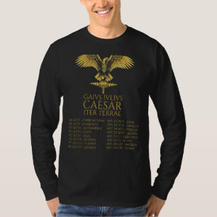 Gaius Iulius Caesar Iter Terrae   Classical Latin  T-Shirt