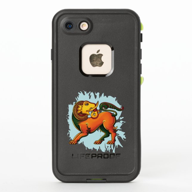 Gajasinha – Mythical Guardian of Strength LifeProof iPhone Case (Back)