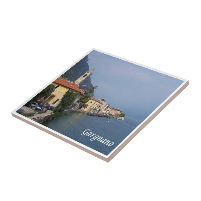 GAL041 GARGNANO Lake Garda, Italy, Tile (Side)