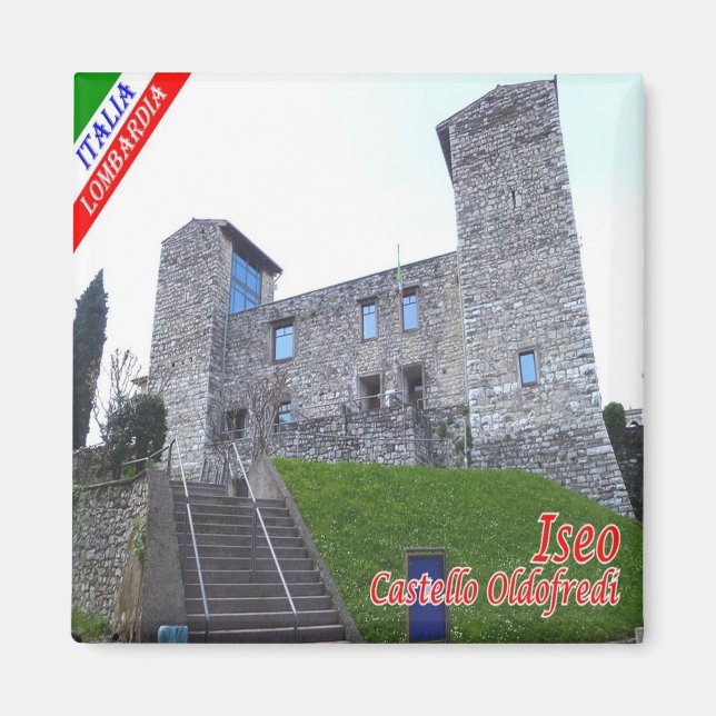 GAL047 ISEO, Oldofredi Castle, Fridge Magnet (Front)