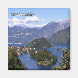 GAL048 ISOLA COMACINA, Lake Como  Italy, Fridge Magnet