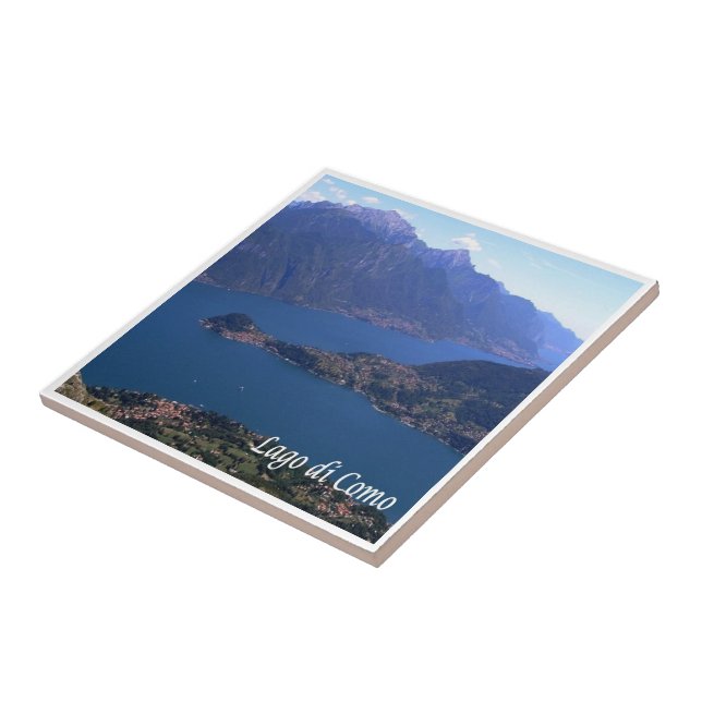 GAL063 LAKE COMO, Aerial View, Italy, Tile (Side)