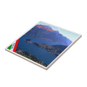 GAL067 LAKE COMO, Panorama, Italy, Tile