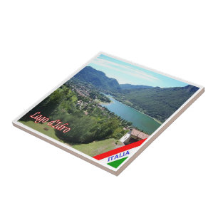 GAL068 LAKE IDRO Aerial View, Italy, Tile