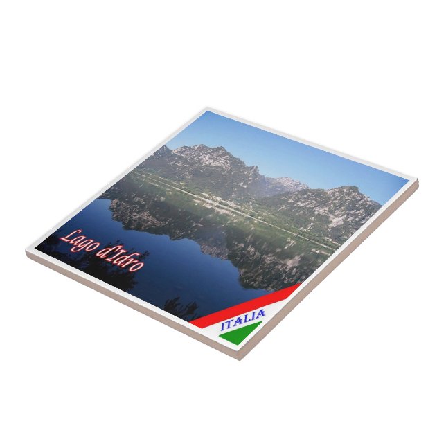 GAL070 LAKE IDRO, Panorama, Italy, Tile (Side)