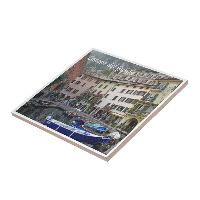 GAL076 LIMONE del GARDA, Port, Italy, Tile (Side)