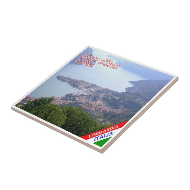 GAL082 LOVERE, Lake Iseo, Italy, Tile (Side)