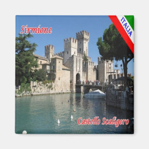 GAL112 SIRMIONE Lake Garda, Castle Scaligero,  Magnet