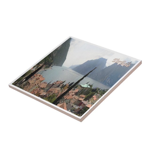GAL119 TORBOLE, Lake Garda, Italy, Tile (Side)