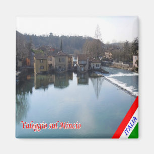 GAL130 VALEGGIO sul MINCIO, Lake Garda, Fridge Magnet