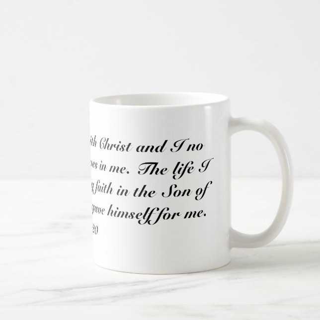 Gal 2:20 coffee mug (Right)