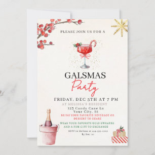Gal Christmas Party Invite