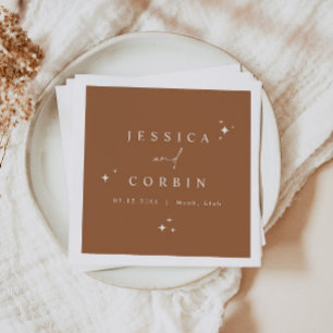 GALA Bohemian Terracotta Celestial Star Desert Napkin