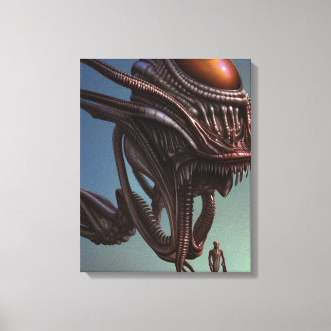 Galactic Alien Monster Canvas Print (Front)