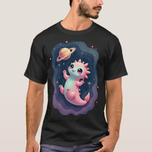 Galactic Axolotl Space Axolotl Cute Axolotl in Spa T-Shirt