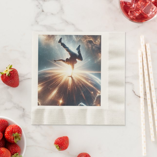 Galactic Breakdance Explosion in Deep Space Napkin (Insitu)
