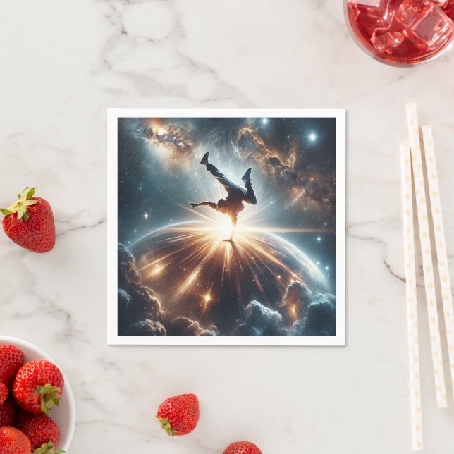 Galactic Breakdance Explosion in Deep Space Napkin (Insitu)